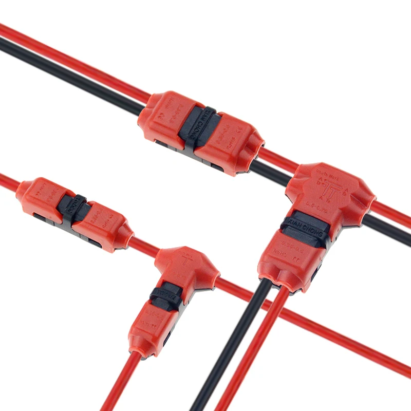 5pcs Spring Connector wire with no welding no screws Quick Connector cable clamp Terminal Block Easy Fit for led strip