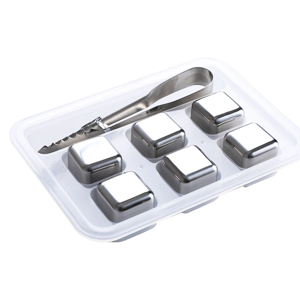 1 шт. многоразовые Нержавеющая сталь кубики льда металла Холодное сердце башня