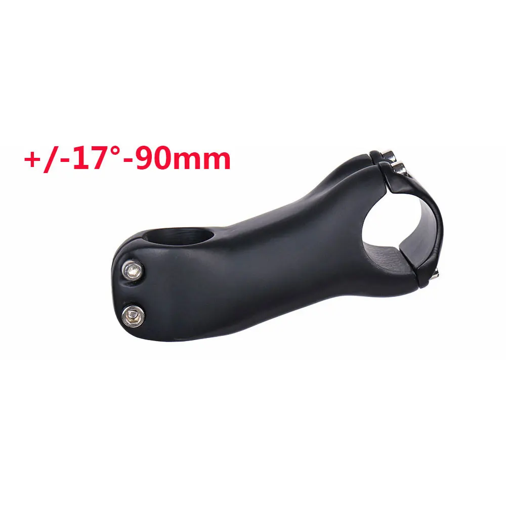 17Degree90mm-2110 ELITA один велосипедный стержень углеродное волокно MTB/дорожный велосипед стержень 6/17 градусов 31,8 мм руль стержень UD/черный 70-130 мм - Цвет: 17Degree90mm-2110