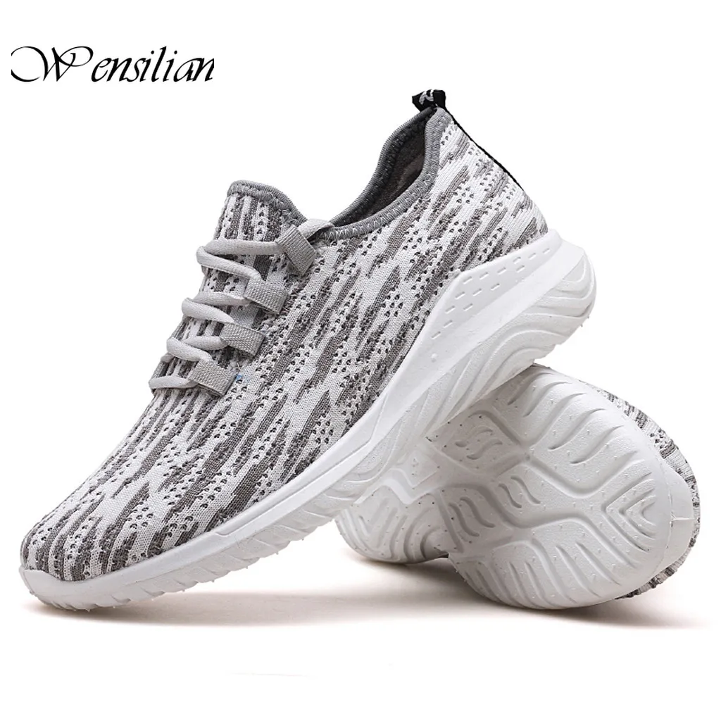 Кроссовки мужские на шнуровке Вулканизированная подошва сетчатые дышащие