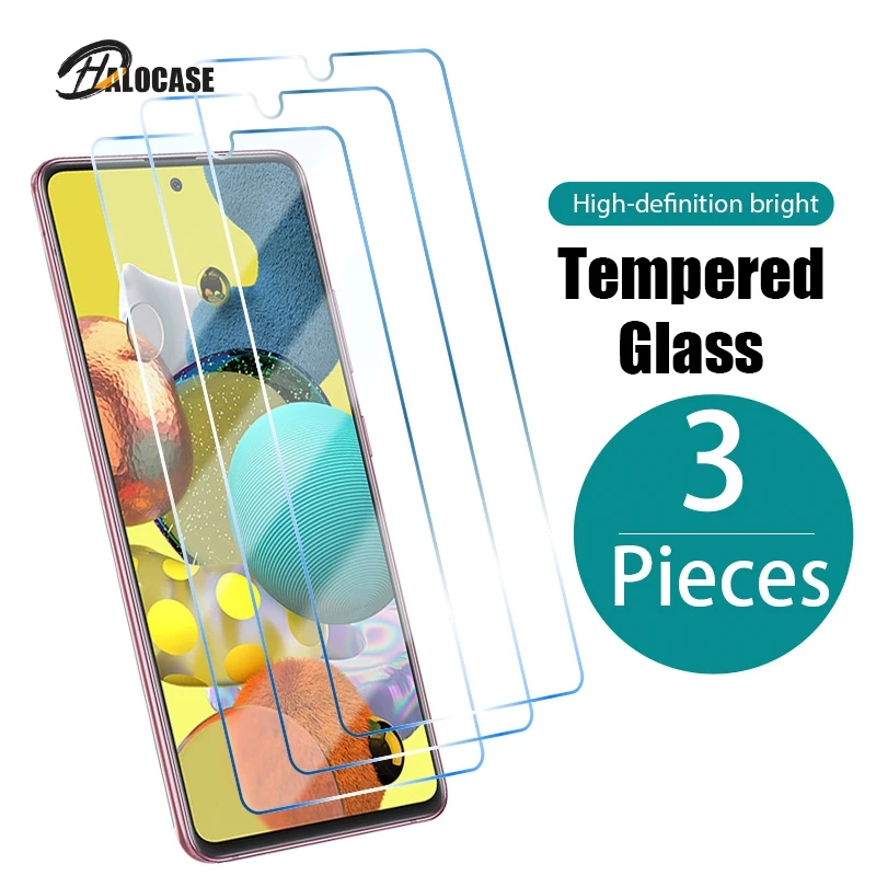 

3PCS Phone Screen Protector for Samsung A51 A52 A72 A32 5G A42 A12 Tempered Glass for Samsung A71 A21S A31 A41 A11 A02S Glass