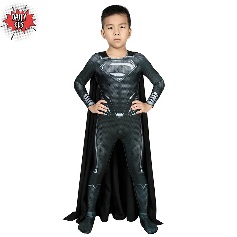 Kids Justice League Clark Kent Superman Cosplay Jumpsuit Boy Halloween Zentai Outfit For Children Party | Тематическая одежда и