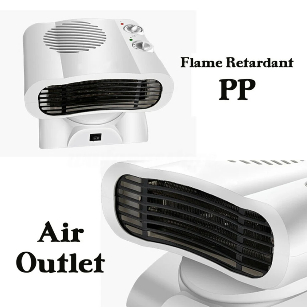 Домашний мини-нагреватель 220V 500W 180 ° тряски Mini Air теплее тепла вентилятор зимний грелка для офиса Спальня