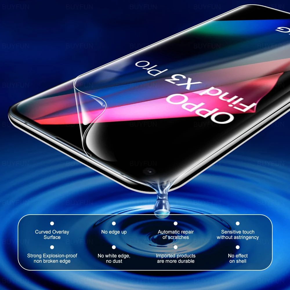 Гидрогелевая пленка 400D для Oppo Find X3 Pro Lite Neo защитная find x3pro x3lie x3 neo не галистая 3 шт. |