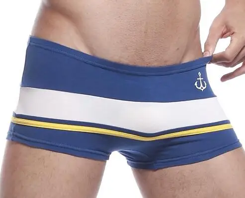 E Calecon homme Seobean Classic Мужское нижнее белье пикантные трусы-боксеры хлопковые ondergoed мужские трусы боксеры jockstrap Нижнее белье homme купальные - Цвет: E