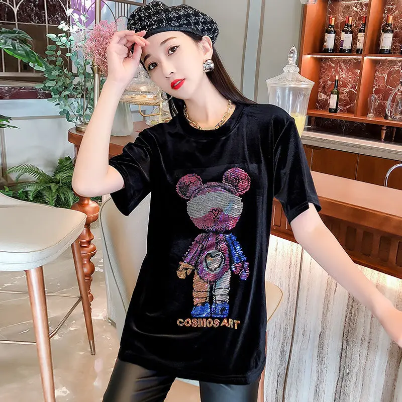 

Новые женские весенние фланелевые футболки с коротким рукавом