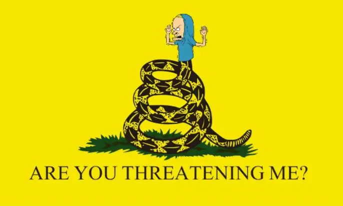 

Custom 3x5ft flag banner with Don't Tread on me Flag