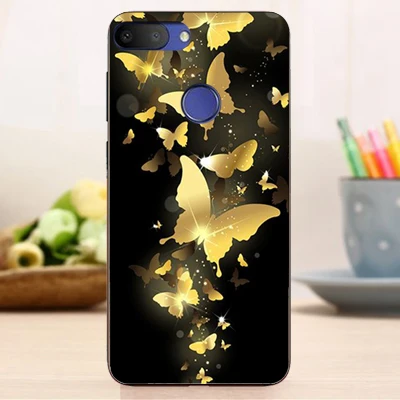 Для Alcatel 1S чехол роскошный чехол из ТПУ и силикона чехол s Телефон задняя крышка для Alcatel 1S Funda Coque - Цвет: w43