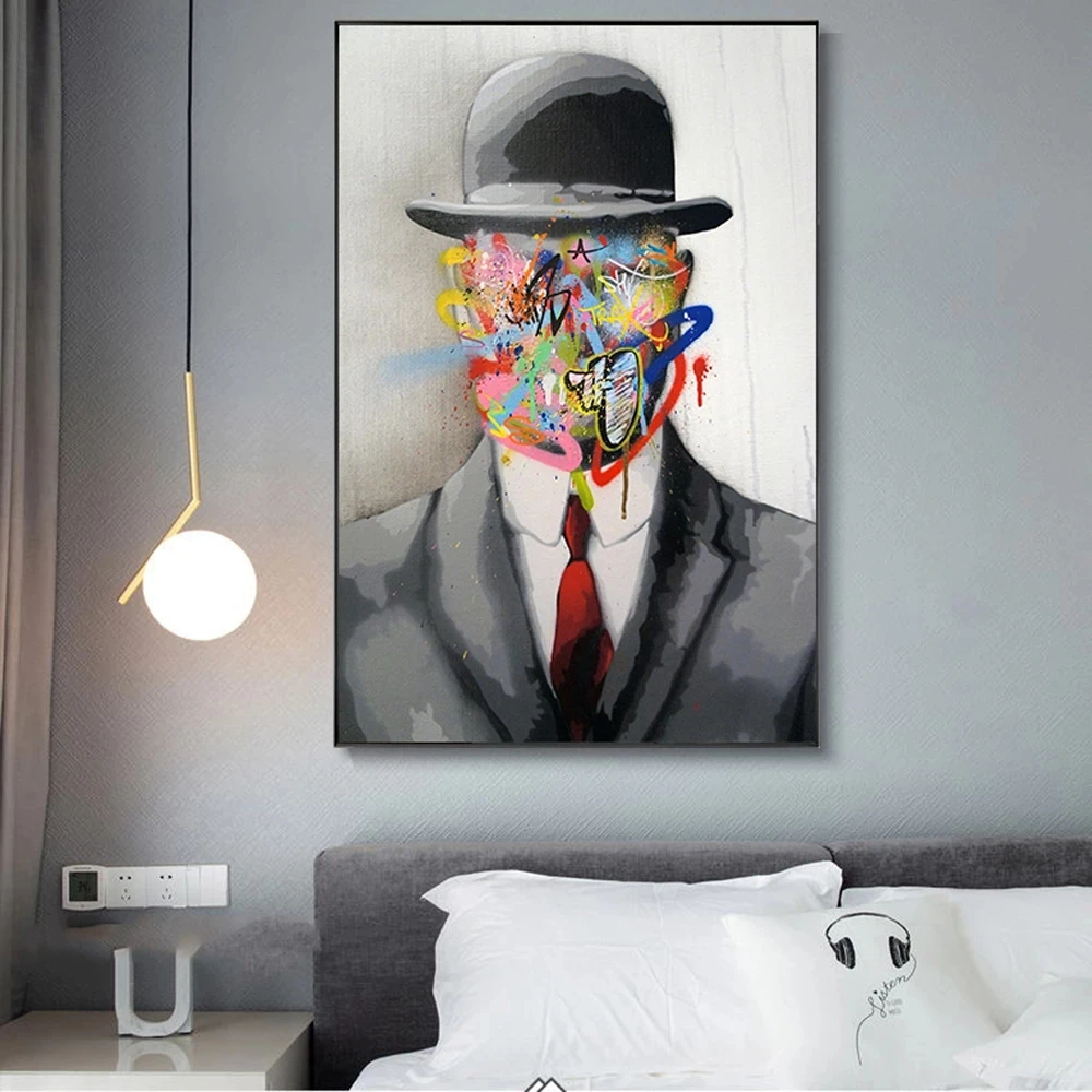

Modular Graffiti Poster Abstract Home Decoration Canvas Character Pictures No Frame Wall Artwork Prints Painting For Living Room