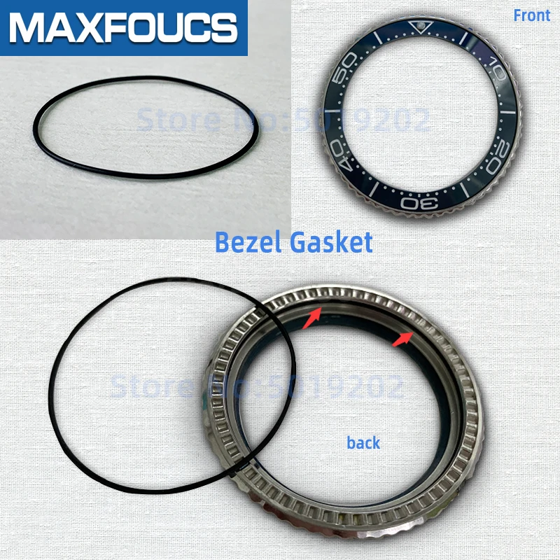 Gasket for skx007 skx009 front crystal gasket and  Bezel Gasket Watch Replacement accessories Parts For Seiko