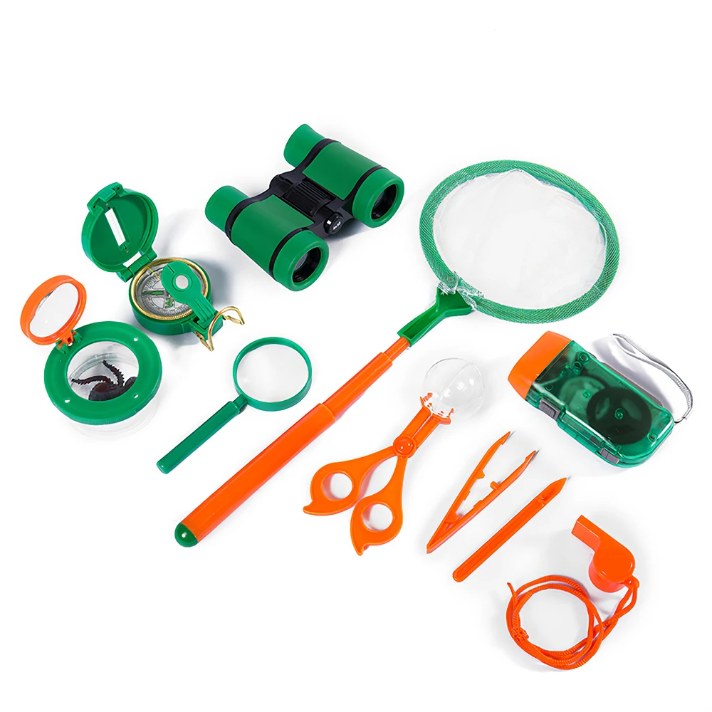 

Toys For Children 11pcs Outdoor Explorer Kit Gifts Birthday Christmas Present Kid Set Outdoor Adventure Insect Capture Baby Toys