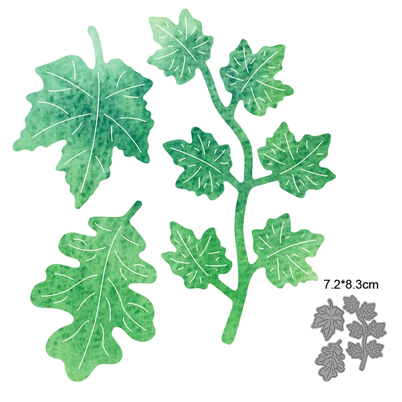

Grape Vine Leaf Metal Cutting Dies Cut Die Mold Scrapbooking dies Decoration Paper Craft Embossing Dies New 2021 Stencils dies