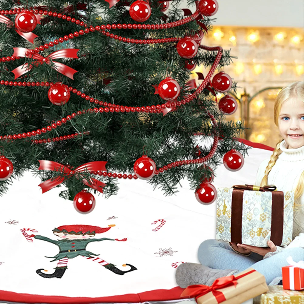 Юбка для рождественской елки Круглый фартук дерева вечерние праздничные