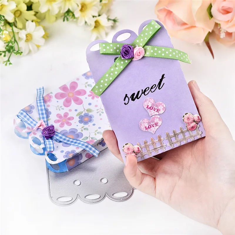 Naifumodo 123*135 мм штамповка коробка конфеты Подарочный металлический резка для DIY Фотоальбом для скрапбукинга штамп для теснения с вырезами шаблон