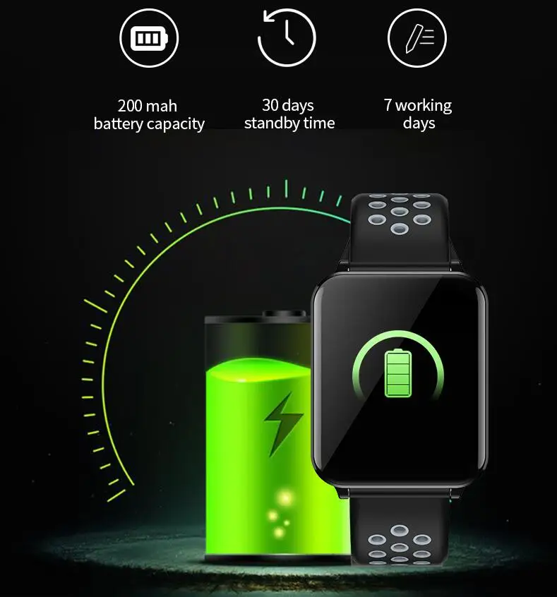 Смарт-часы Q1 для мужчин и женщин кровяное давление кислород монитор сердечного