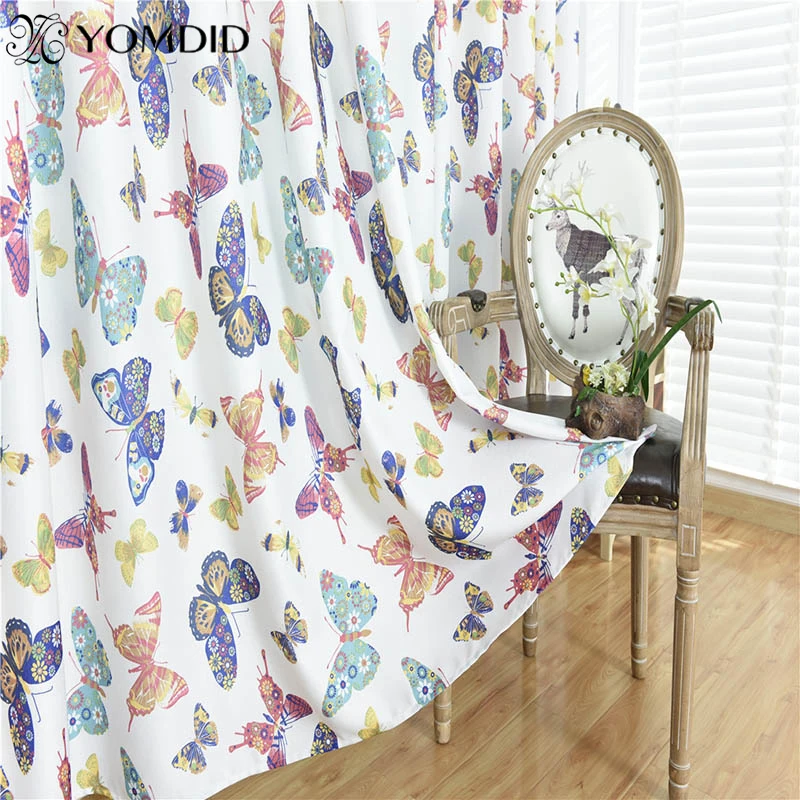 Занавески YOMDID s для гостиной 3D занавески с рисунком бабочек домашний декор