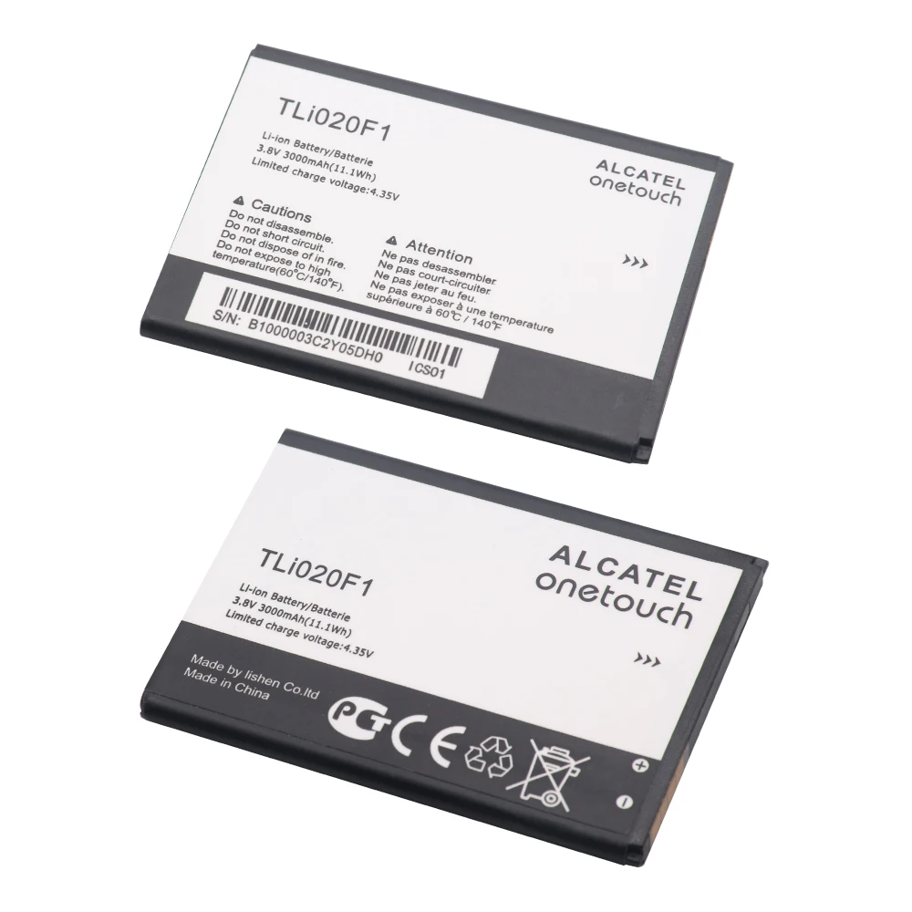 2 шт. 100% новый высококачественный аккумулятор для мобильного телефона TLi020F1 TLi020F2