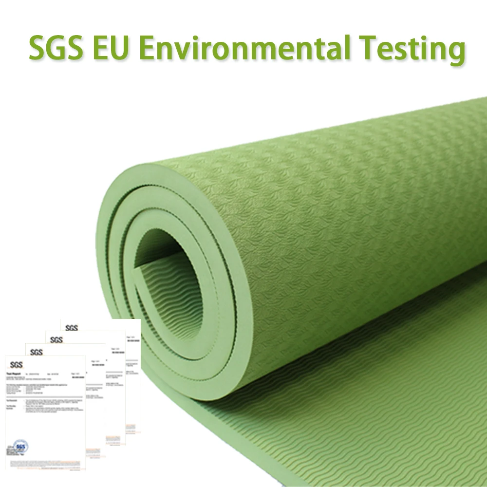 Очень большой коврик для йоги из ТПЭ 200*130 см нескользящий толщиной 15 мм