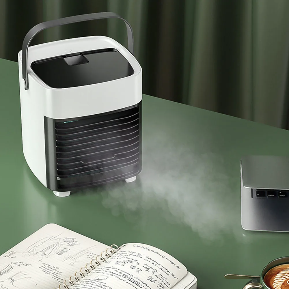 Rechargeable Desktop Air Conditioner Conditioning USB Mini Cooler Digital Display Cooling Fan for Office Home Vehicle | Дом и сад