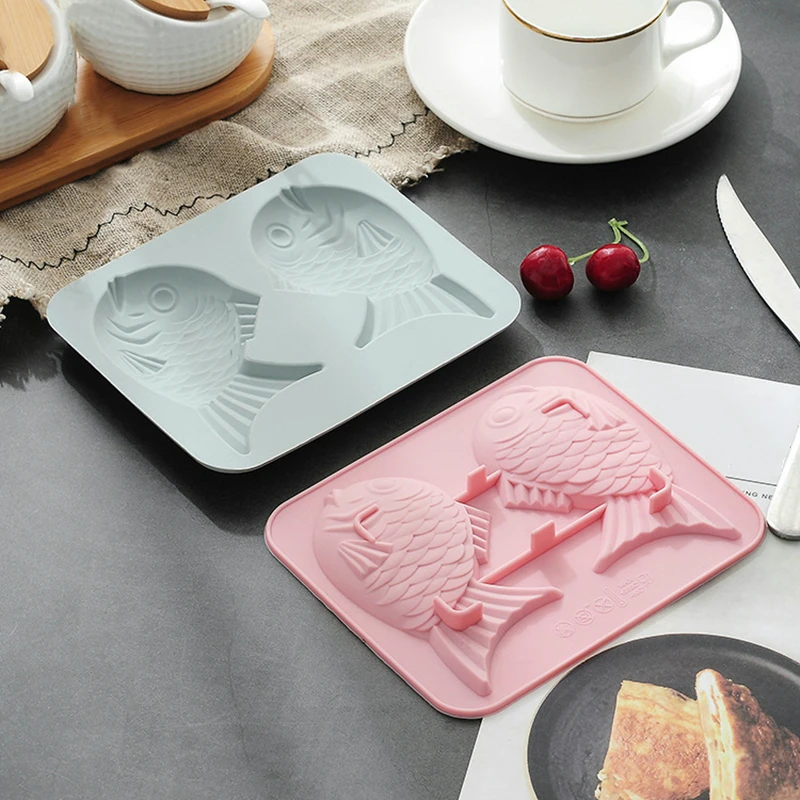 Мультяшная Милая Рыба силиконовая форма для торта Форма шоколадного фондана