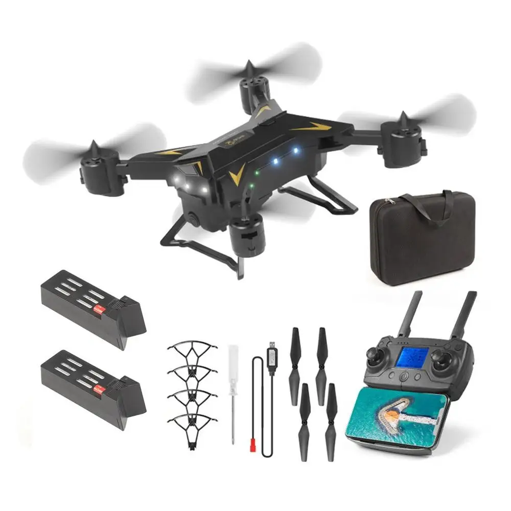 Black-2 Battery KY601g 5G Wi-Fi Дрон Дистанционное Управление FPV 4-осевая машина gps воздушная игрушка Складная самолета Geature фото-и видеосъемки RC самолет - Цвет: Black-2 Battery