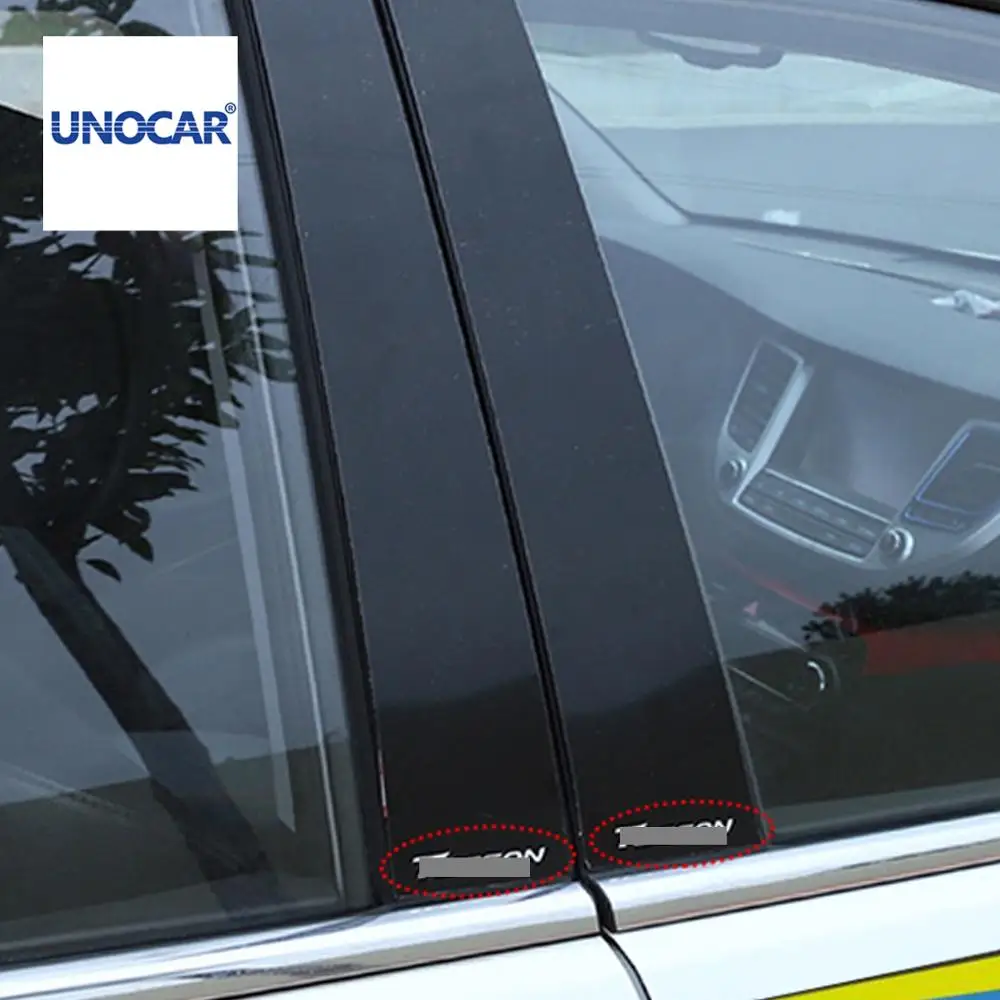

Car style For Tucson 15-19 window trims modern Tucson modified stainless steel body trims