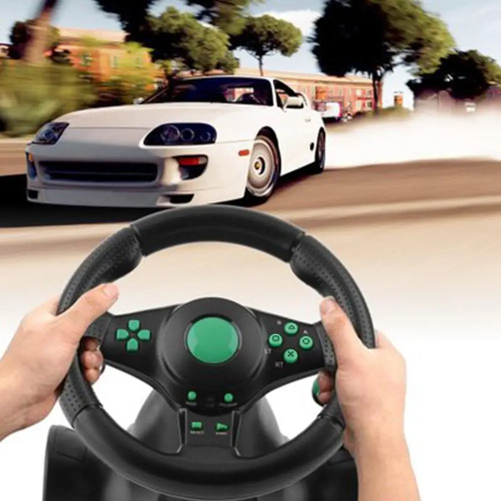 Гоночное Рулевое колесо для XBOX 360 forPS2 PS3 компьютера Автомобильное рулевое с USB
