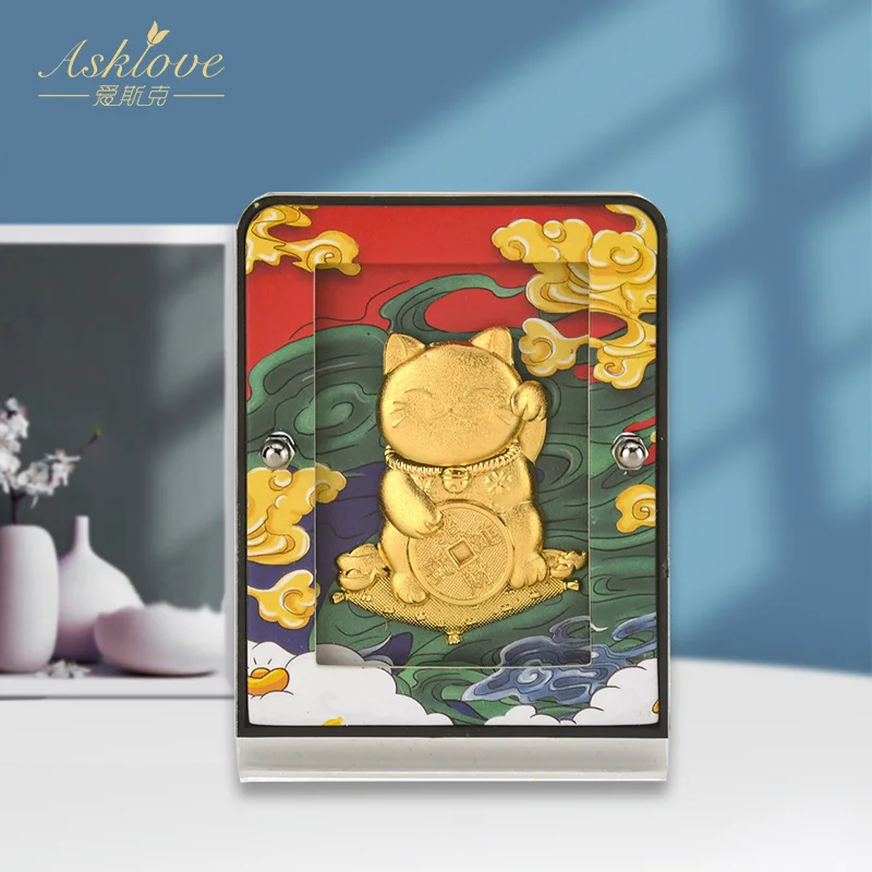 Китайский Лаки статуя кота Фен Шуй богатство кошка фигурки домашний декор