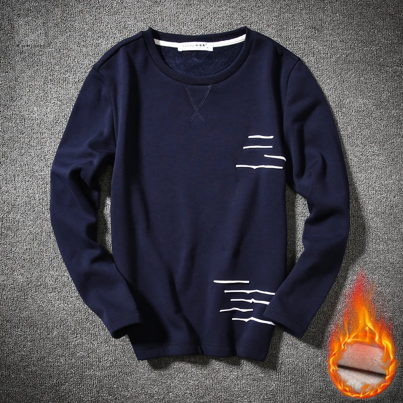 E BAIHUI Новая мода мужские осенние теплые кофты на каждый день из хлопка и флиса