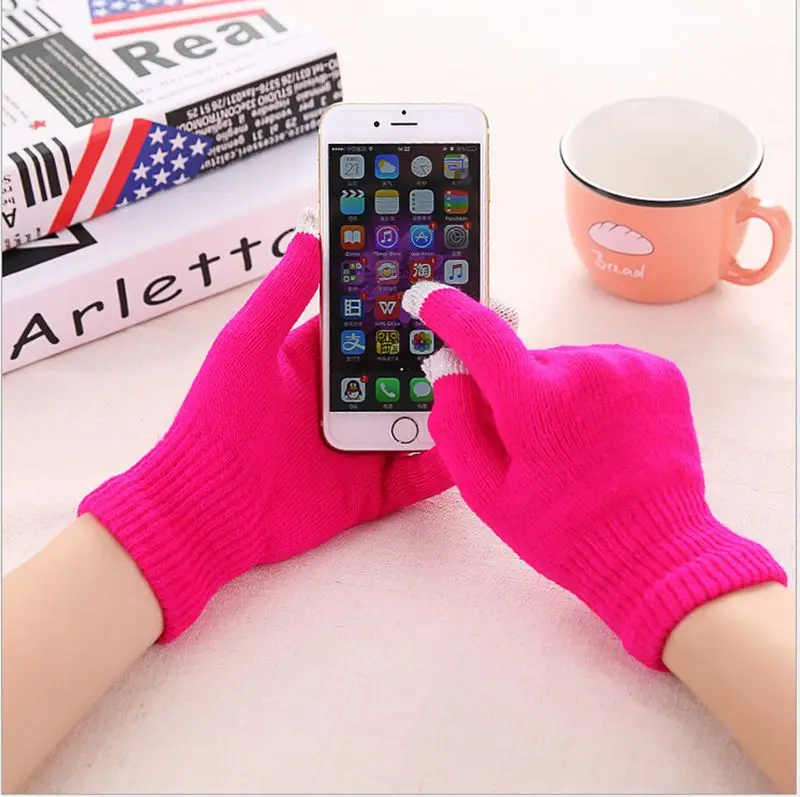 

Keep Warm Unisex Warm Gloves Touch Screen Gloves Knitting Autumn Winter Gloves