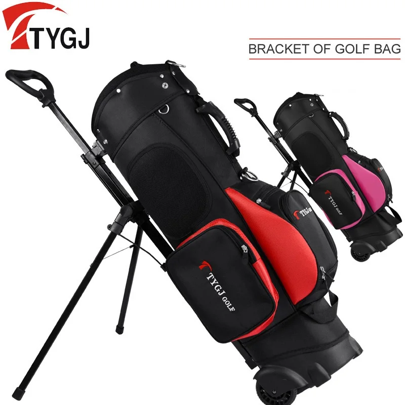 

Golf Standard Stand Caddy Golf Cart Tripod Rack Bag Stuff Golf Bag Hold 13 Clubs Standard Ball Travelling Trolley Bags