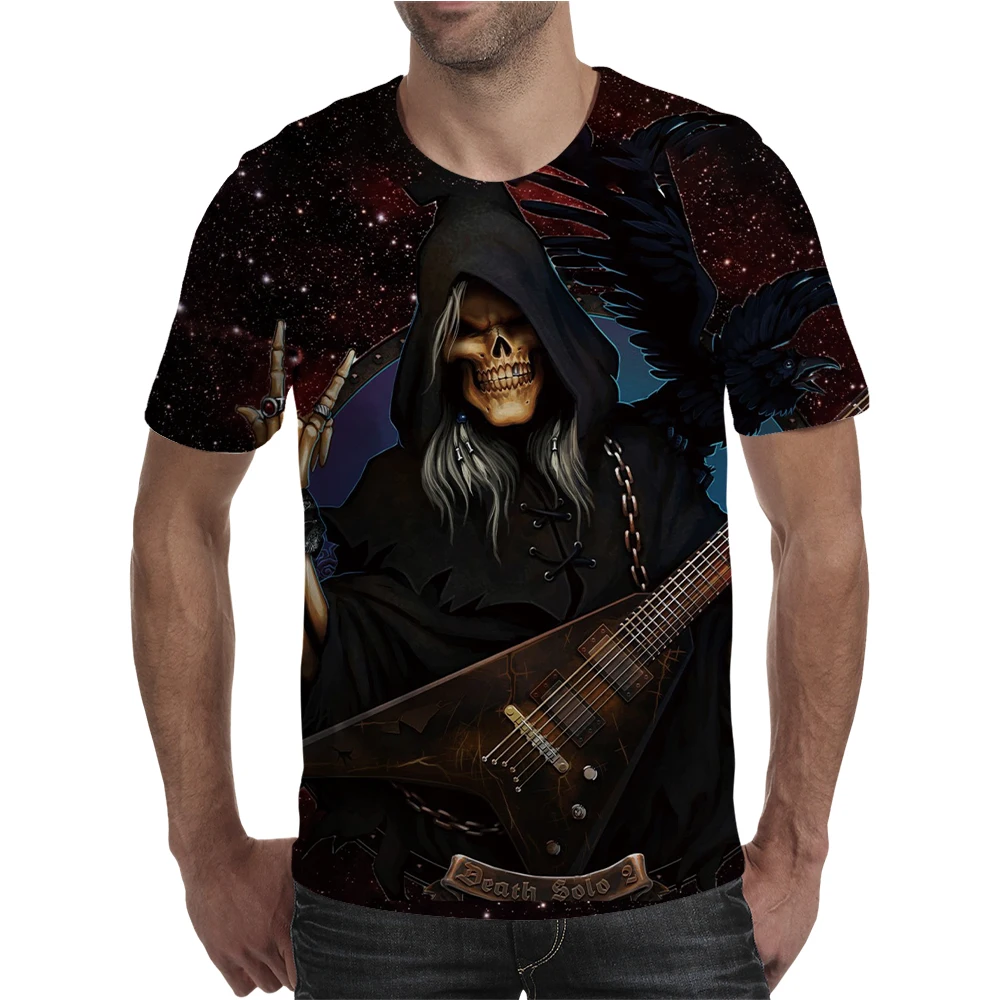 

Men Women Pirate Skull T-Shirts Fashion Summer Short Sleeve Beauty skeleton Whimsy Skeleton 3D Print Top Harajuku Streetwear Tee