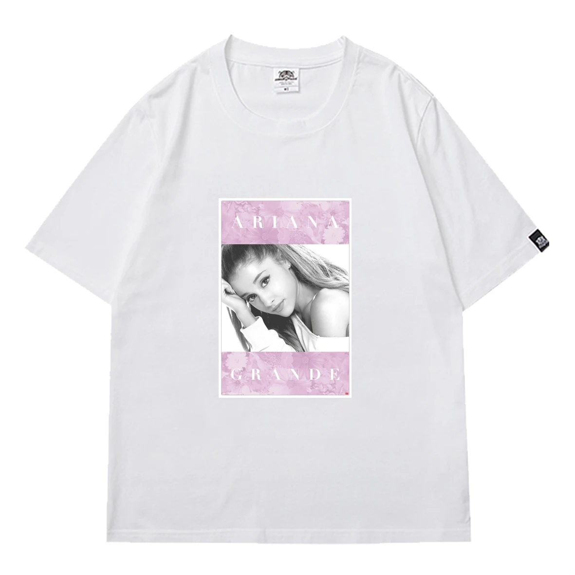 

Ariana Grande Funny Print Oversized T-shirt 2021 Summer Short Sleeve Male Boys Street Punk Soft Loose Top Cover T-shirts Mens