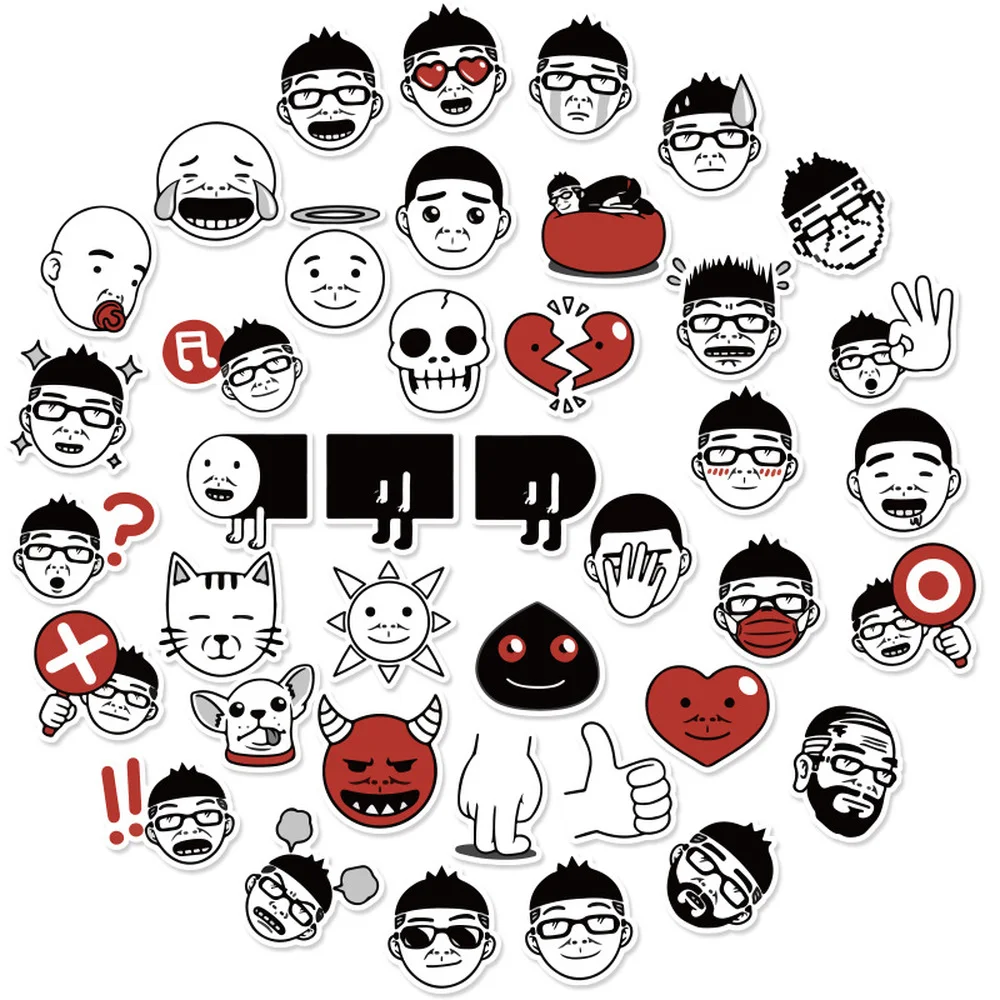 

40 шт, стикеры Детский подарок DIY скейтборд чемодан холодильник записная книжка в стиле «граффити» Водонепроницаемый переводных наклеек