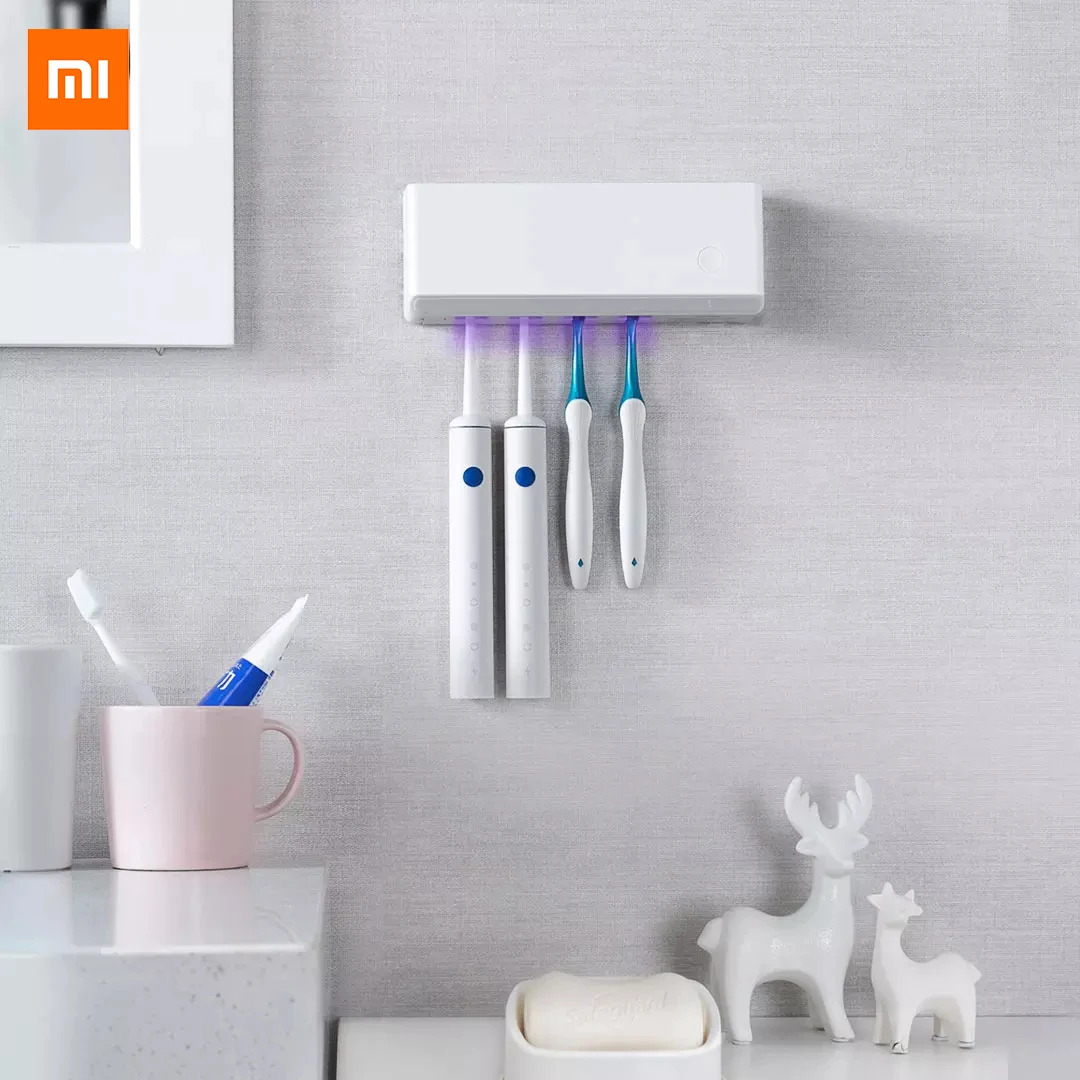 

Xiaomi Mijia Youpin Xiaoda Toothbrush sterilization rack 99.9% sterilization rate 2 sterilization modes 4 hanging positions