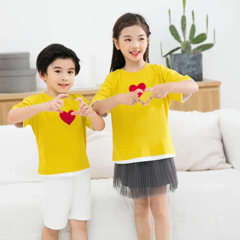 Коллекция 2019 года модные футболки юбки комплекты одежды Детские хлопковые шорты