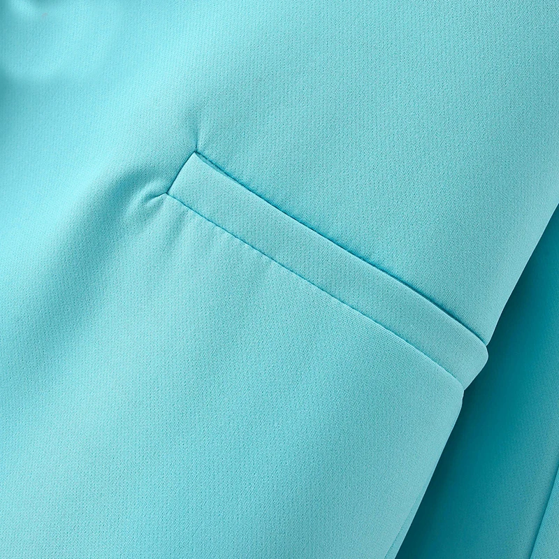 

Women Office Blazer Coat Vintage Notched Collar Pocket 2021 Fashion Female Work Tops