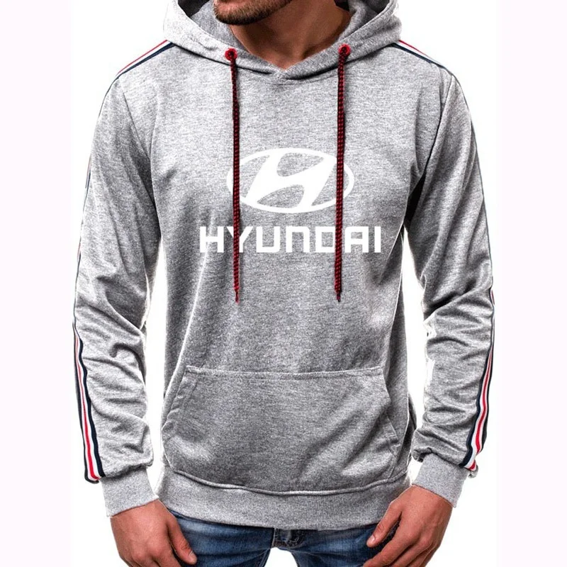 

NEW Men's Hoodie Hyundai Car Logo Printed spring autumn casual trend high quality cotton Harajuku Solid color Men's sweatshirt