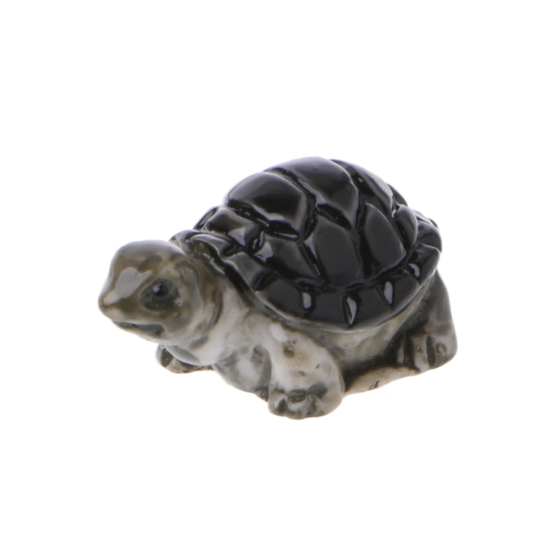 1pc Turtle 17 видов мини кукольный домик бонсай Ремесло Сад орнамент Любовник/кролик/Сова/собака животное смола фигурка ремесло растение горшок фея DIY Декор - Цвет: 1pc Turtle