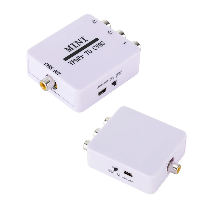 

YPBPR TO CVBS Video Converter Component To AV Adapter For TV Projector Monitor