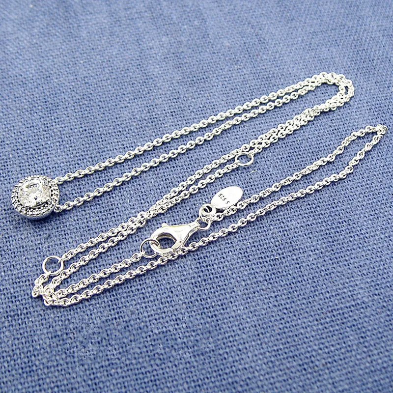 

Memnon New Autumn link chain Necklaces for Women 925 sterling silver Classic Elegance pendant necklace Fine Jewelry NC0918
