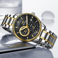 ailang new business mens sapphire glass 30m deep waterproof 24 hours stainless steel strap automatic mechanical watches 2007