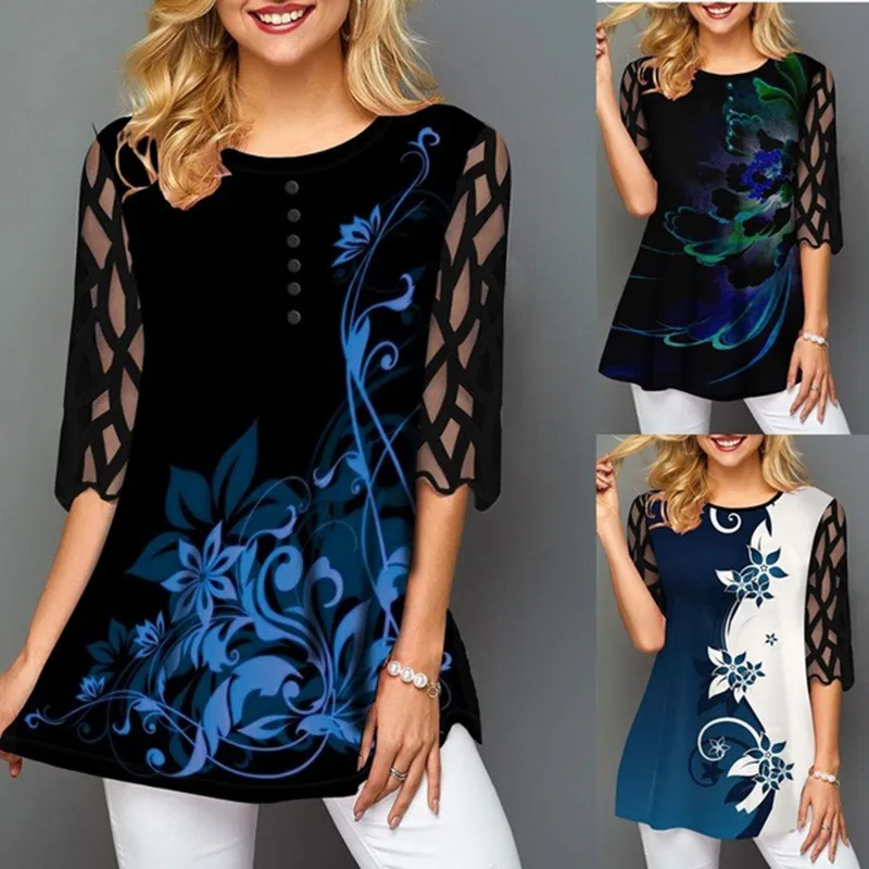 Женская рубашка и топ 2020 размера плюс черный с длинным рукавом модная бойфренда