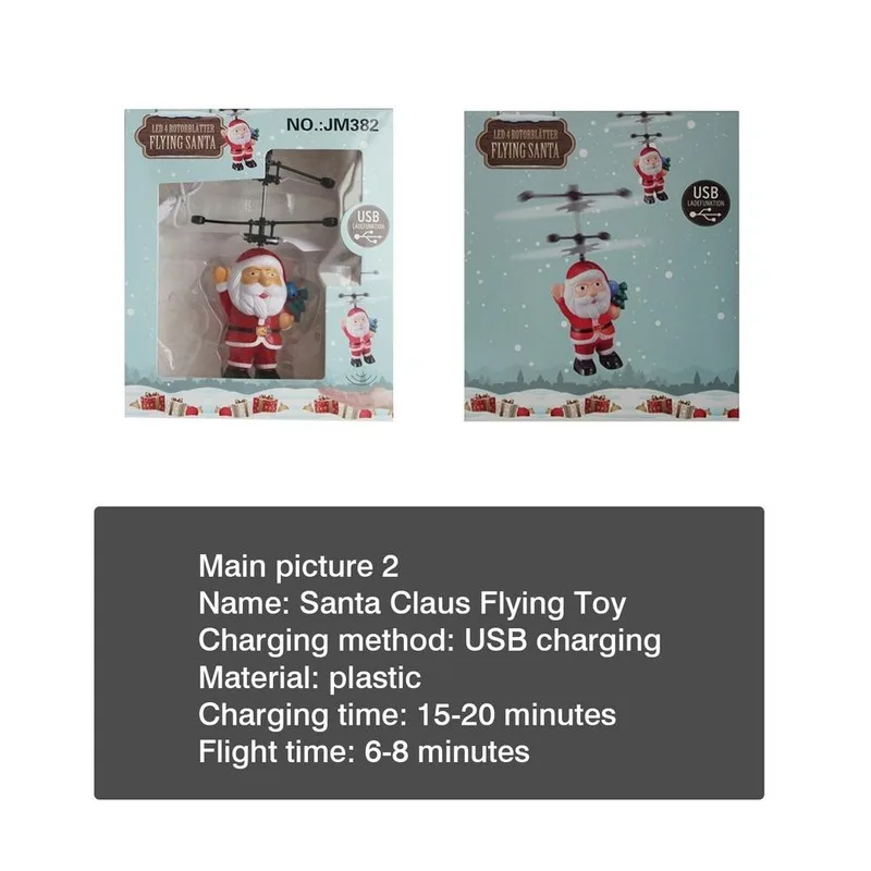 

Mini Electric Drone with Manual Induction Infrared Sensor, Manual Induction Sensor for Helicopter, Santa Claus, for Christmas