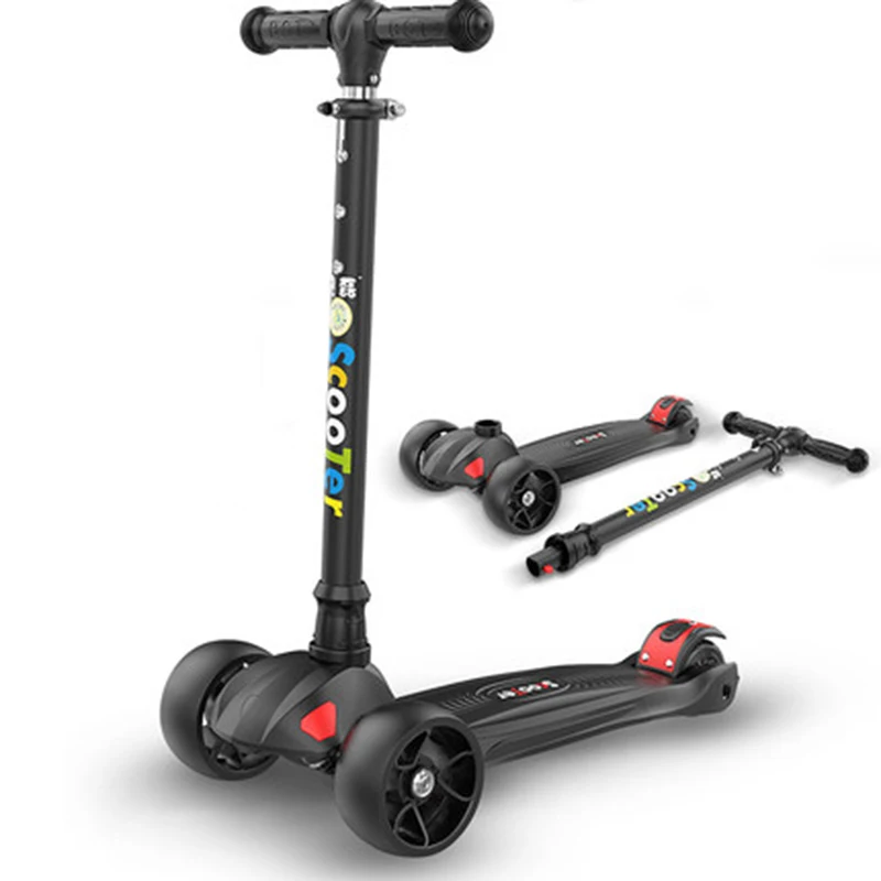 Детский самокат 3 круга для мальчиков детей 2 6 7 8 10 лет 4 девочек начинающих