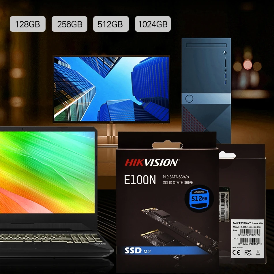 Оригинальный SSD HikStorage 555 МБ/с./с макс. 128 ГБ 256 512 1 ТБ M.2 2280 интерфейс SATA III протокол
