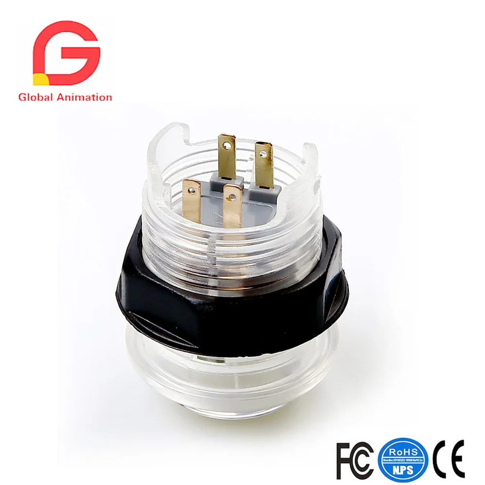 Набор кнопок запуска игрока 4 шт./5 В аркада со светодиодной подсветкой 1P/2P/3P/4 P