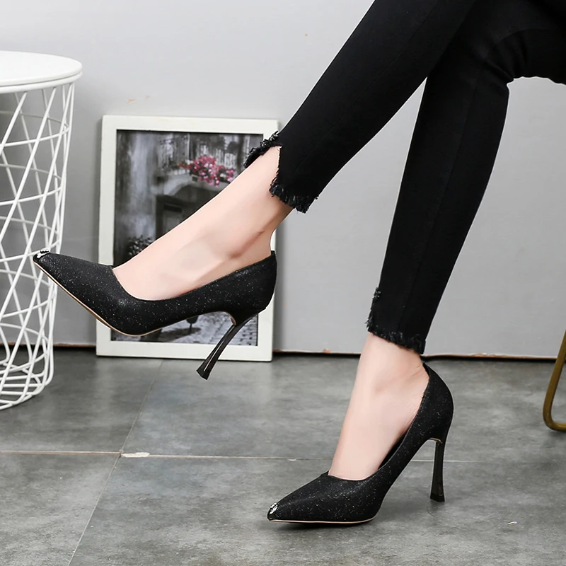 Cresfimix sapatos azuis/женские милые фиолетовые туфли на высоком каблуке Пикантные