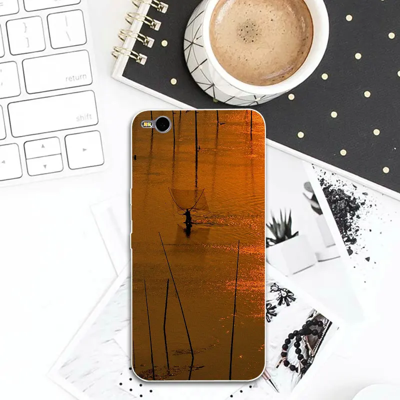 Мягкие Аксессуары для HTC One U11 M7 M8 M9 M10 E9 Plus Desire 530 626 628 630 816 820 закат утка Охота крутые