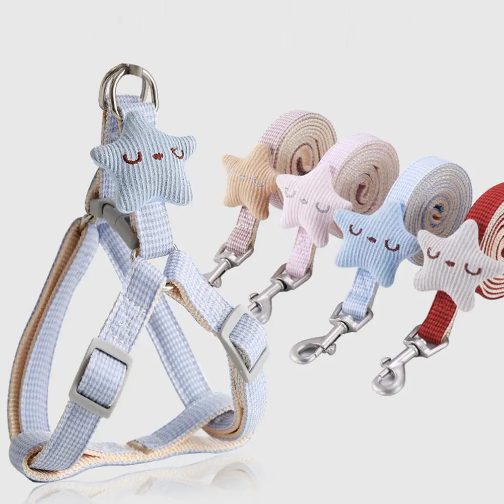 

Small Dog Pet Dog Puppy Adjustable Breathable Leash Pulling Rope Harness Vest Chest Strap